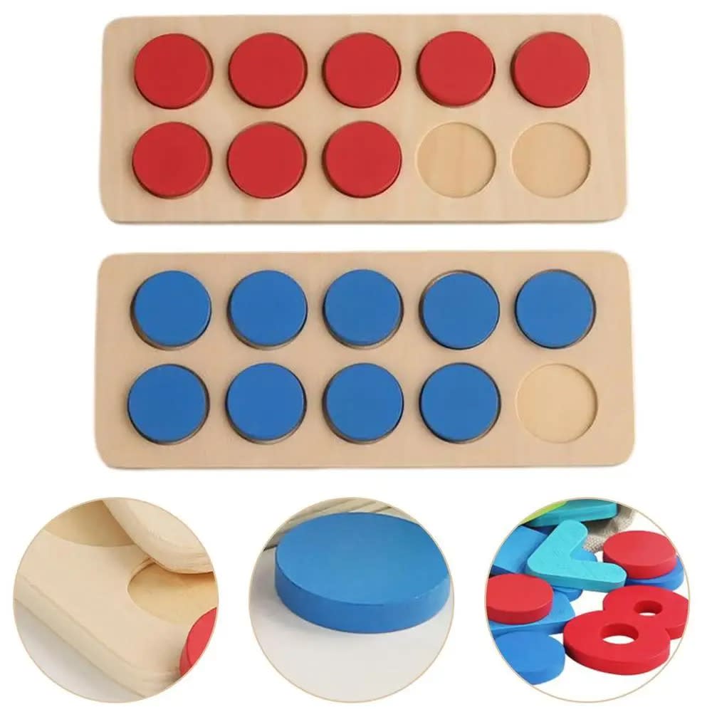 Montessori Addition & Subtraction Ten Frame Math Set - Educational Kids Toy